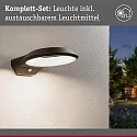 outdoor wall luminaire ANELA PIR with sensor, insect friendly, sea-air resistant IP44, anthracite 