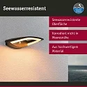 Paulmann Udendørs wall luminaire AKENA PIR med sensor, insektvenlig, havluftbestandig IP44, antracit 