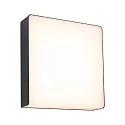 Udendørs wall luminaire AZALENA PIR med sensor IP44, antracit, gennemsigtig 