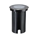 Paulmann Gulvindbygningslampe FLOOR RGBW rund, ZigBee styrbar IP67, sort dæmpbar