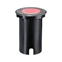 Paulmann Gulvindbygningslampe FLOOR RGBW rund, ZigBee styrbar IP67, sort dæmpbar