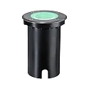 Paulmann Gulvindbygningslampe FLOOR RGBW rund, ZigBee styrbar IP67, sort dæmpbar