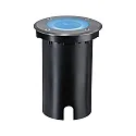 Paulmann Gulvindbygningslampe FLOOR RGBW rund, ZigBee styrbar IP67, sort dæmpbar