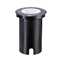 Paulmann Gulvindbygningslampe FLOOR RGBW rund, ZigBee styrbar IP67, sort dæmpbar