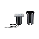 Paulmann Gulvindbygningslampe FLOOR RGBW rund, ZigBee styrbar IP67, sort dæmpbar