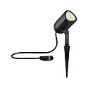 Jordspydslampe PLUG&SHINE SHIRA RGBW, ZigBee styrbar LED IP65, antracit dæmpbar