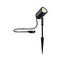 Paulmann Jordspydslampe PLUG&SHINE SHIRA RGBW, ZigBee styrbar LED IP65, antracit dæmpbar