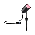 Paulmann Jordspydslampe PLUG&SHINE SHIRA RGBW, ZigBee styrbar LED IP65, antracit dæmpbar