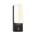 Udendørs wall luminaire BONNIE PIR med sensor, insektvenlig, havluftbestandig IP44, antracit 