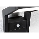 Paulmann Udendørs wall luminaire JUNTEA PIR med sensor IP44, antracit, gennemsigtig 