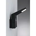 Paulmann Udendørs wall luminaire JUNTEA PIR med sensor IP44, antracit, gennemsigtig 