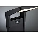 Paulmann bollard lamp JUNTEA PIR with sensor IP44, anthracite, mat 