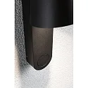 Paulmann Udendørs wall luminaire CAISSA PIR med sensor IP44, antracit, gennemsigtig 