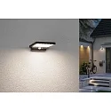 Paulmann outdoor wall luminaire SOLVEIGH LED with motion detector IP44, black 