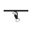Skinne spot APOL II justerbar E27, sort