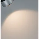Paulmann spot URAIL ALDAN LED with lens optics, chrome matt, black dimmable