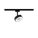 1-faset spot URAIL CIRCLE LED IP20, sort mat dæmpbar