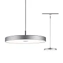 1-phase pendant luminaire HILDOR URail IP20, chrome matt dimmable