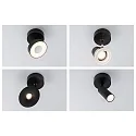 Paulmann baldakin URAIL SINGLE SPOT BASE, sort