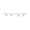 spot URAIL COVER with feed-in option, set of 4 GU10, chrome, chrome matt dimmable