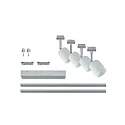 Paulmann Spot URAIL BLOSSOM med mulighed for indfødning, sæt med 4 G9, chrom, chrom mat, satin dæmpbar