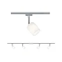 Paulmann Spot URAIL BLOSSOM med mulighed for indfødning, sæt med 4 G9, chrom, chrom mat, satin dæmpbar
