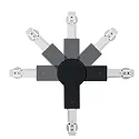 Paulmann 1-faset L-tilslutning URAIL justerbar, sort mat