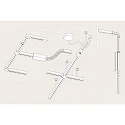 Paulmann 1-faset L-tilslutning URAIL justerbar, sort mat