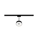 Paulmann Spot URAIL CIRCLE drejelig, vipbar, chrom, sort mat