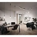 Paulmann URail 2Easy Basic Pendant luminaire, 230V, E27 max. 20W, without shade, black matt / chrome