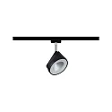 Paulmann URail LED Spot ARENA, 230V, 14W 2700K 850lm 82°, rotatable and tiltable, dimmable, black matt / chrome