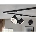 Paulmann URail LED Spot ARENA, 230V, 14W 2700K 850lm 82°, rotatable and tiltable, dimmable, black matt / chrome