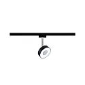 Spot URAIL CIRCLE drejelig, vipbar, chrom, sort mat