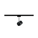 Paulmann URail Spot CIRCLE, 230V, 5W 4000K 160lm 90°, rotatable and tiltable, dimmable, black matt / chrome