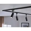 Paulmann Spot URAIL TUBO LED drejelig, vipbar, chrom, sort mat 