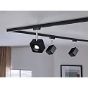 Paulmann Spot URAIL CUBE LED, chrom, sort mat