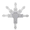 Paulmann 1-faset L-tilslutning URAIL justerbar, chrom mat