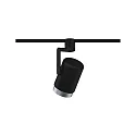 Skinne spot URAIL ASTHENE cylindrisk, med leddelt arm, justerbar E27, chrom