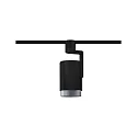 Skinne spot URAIL ASTHENE cylindrisk, med leddelt arm, justerbar E27, chrom