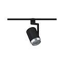 Skinne spot URAIL ASTHENE cylindrisk, med leddelt arm, justerbar E27, chrom