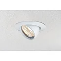 Paulmann Indbygningslampe PREMIUM, 12V, GU5,3, 51mm, hvid/aluminium, vipbar