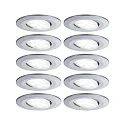 Set of 10 Outdoor LED Recessed spot CALLA IP65, swivelling, 230V, each 6W 4000K 680lm 100°