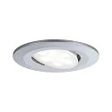 Paulmann Set of 10 Outdoor LED Recessed spot CALLA IP65, swivelling, 230V, each 6W 4000K 680lm 100°, chrome matt