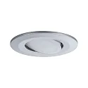 Paulmann Set of 10 Outdoor LED Recessed spot CALLA IP65, swivelling, 230V, each 6W 4000K 680lm 100°, chrome matt