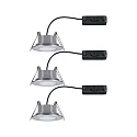 Paulmann Set of 3 Outdoor LED Recessed spot CALLA IP65 DIM, swivelling, 230V, each 6.5W 4000K 560lm 100°, dimmable, chrome matt