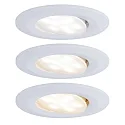 Paulmann Indbygnings loftlampe CALLA IP65 svingbar, CCT Switch, sæt med 3 IP65, hvid mat 