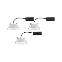 Paulmann Indbygnings loftlampe CALLA IP65 svingbar, CCT Switch, sæt med 3 IP65, hvid mat 