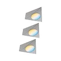 Møbler lampe TRIGO sæt med 3, tunable white, nikkel børstet dæmpbar