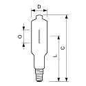 Philips metal halide lamp HPI-T PRO T100 E40 4200K CRI 60-69 