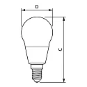 Philips Glødepære dråbeformet MAS LEDLuster ND CL GUE P45 E14 2,3W 485lm 2700K 